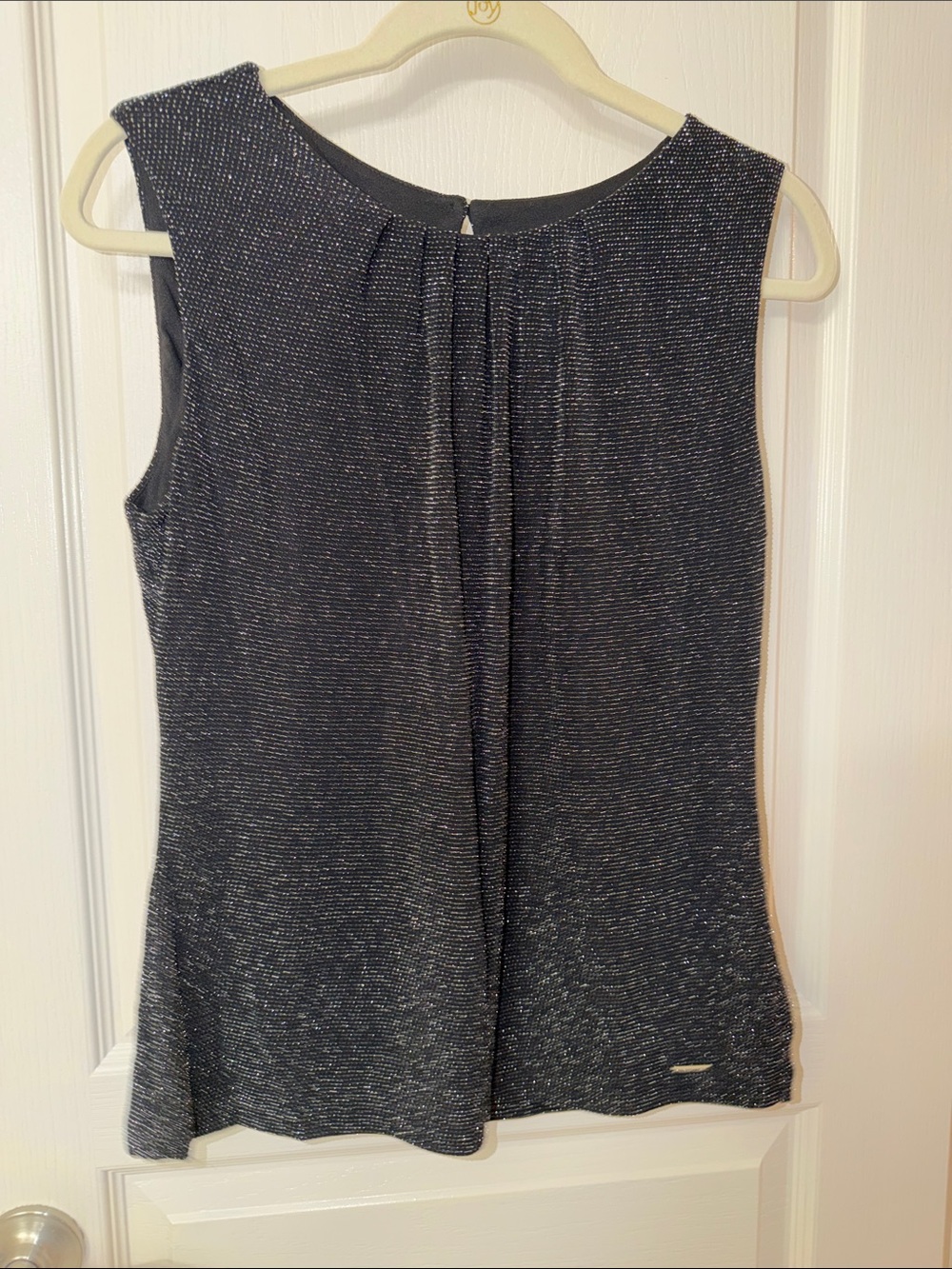 Calvin Klein Metallic Charcoal Sleeveless Knit Camisole
